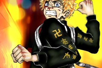 draw your oc or your favorite anime and manga character
