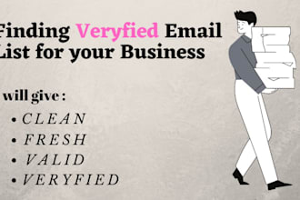 find targeted emails list, verified niche, fresh and clean