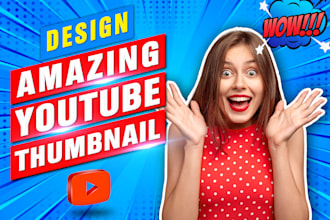 design amazing youtube thumbnail