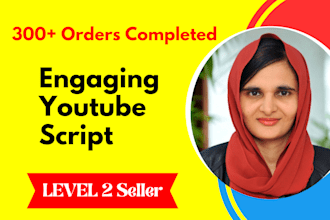 be your youtube script writer