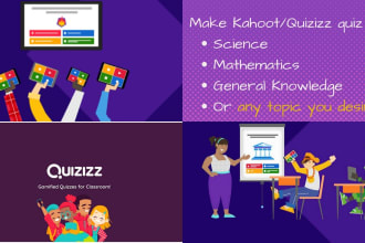 make best user friendly gamified quiz on kahoot or quizizz
