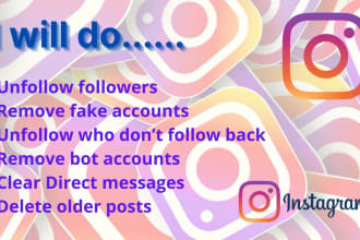 unfollow instagram fake accounts and followers