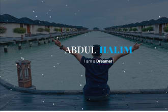 design personal portfolio, resume, or blog website