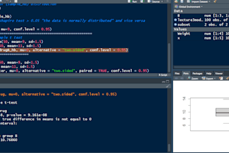 do statistical data analysis using r and r studio