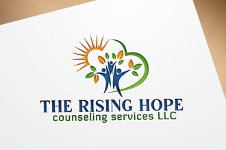 design unique counseling, medical, wellness, health logo