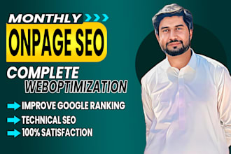 handle technical SEO and on page for better site performance