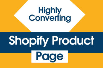 design shopify product landing page