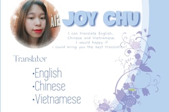 chinese, english, vietnamese translation