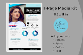 design a professional media kit for your business or social media