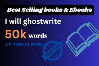 ghostwrite non fiction ebooks for you upto 50,000 words