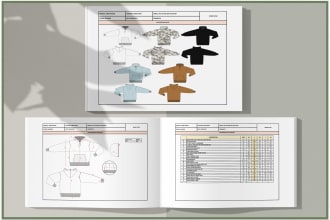 design fashion collection and tech pack