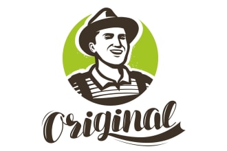 design unique modern agriculture logo with satisfaction guaranteed