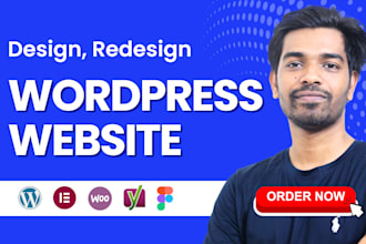 build wordpress website design, development, redesign or ecommerce website