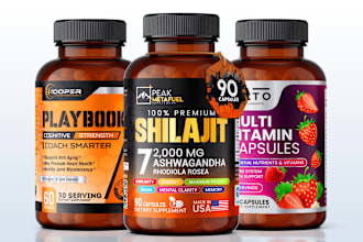 do product label design and supplement label design