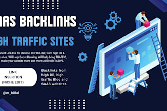 do niche edit, link insertion through saas and blog outreach backlinks