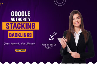 create google authority stacking entity backlinks for local SEO