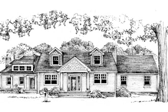 create house portraits  in pen and ink