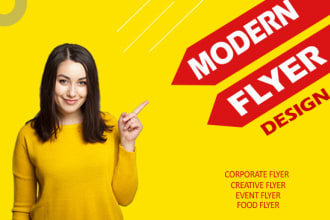 design a modern,creative and  corporate flyer for you