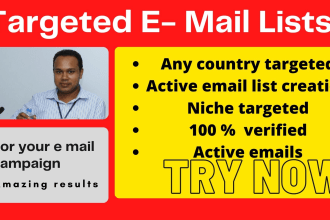 provide country target email lists