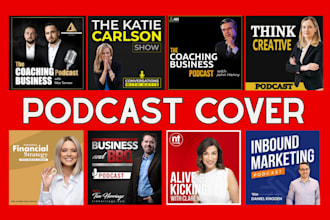 design a luxury and best podcast cover art and podcast cover