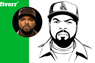 draw black and white line art from your photo
