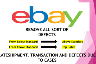 solve your ebay account defects, late shipment, transaction issues
