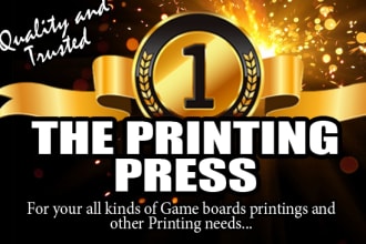 print your game boards and all kinds of printing works