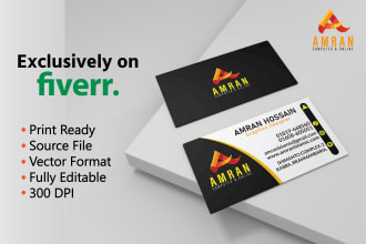 do a creative, modern, luxury business card for you