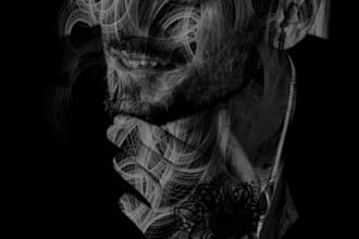 do photo editing, scribble art in picsart