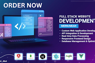 develop custom wesbite full stack website and api integrations