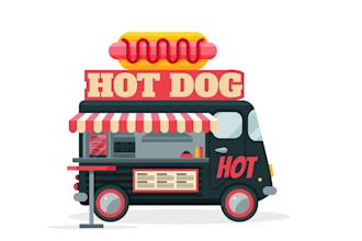 design awesome catering logo with satisfaction guaranteed