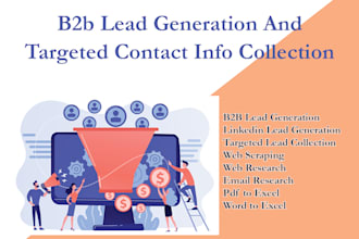 do b2b lead generation and targeted contact info collection