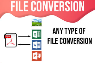 provide all file conversion services cost effectively