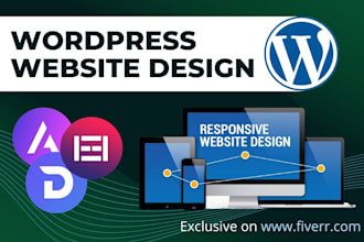 complete wordpress website design with ecommerce and blog