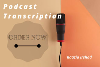 do transcription services for audio video podcast