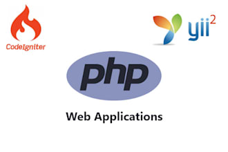develop php, codeigniter and laravel web application