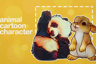 draw a great animal  cartoon, logo, or mascot as you wish