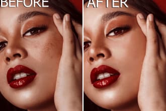 do high end photo retouch, portrait retouch and photo touch up