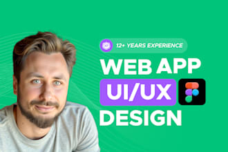 design modern saas dashboard, web app or admin panel UI UX in figma