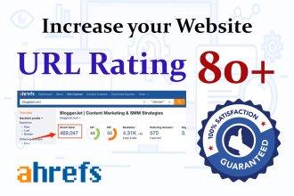 increase ahrefs dr 20 plus or ur 70 for 10usd