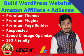 create profitable amazon affiliate and adsense niche website