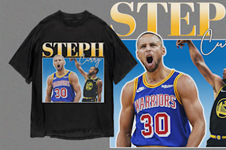 do simple vintage 80s 90s bootleg rap tee style for you