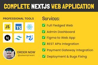 create a web application using reactjs and nextjs