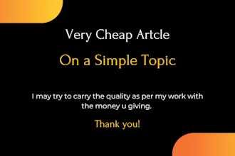 write unique articles for you