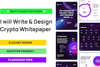 write and design professional crypto white paper