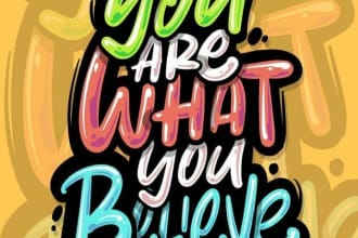 design font ,typography and handwritten text logo