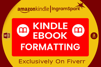 do book formatting kindle ebook formatting KDP paperback and layout design