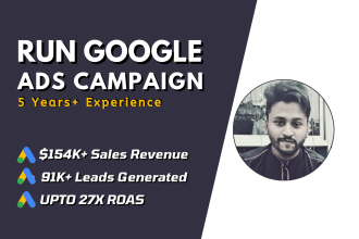 setup, optimize and manage data driven google ads campaign