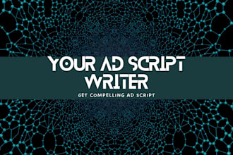 write ad script for video ad or audio ad