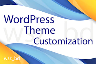 do wordpres theme customization and demo import